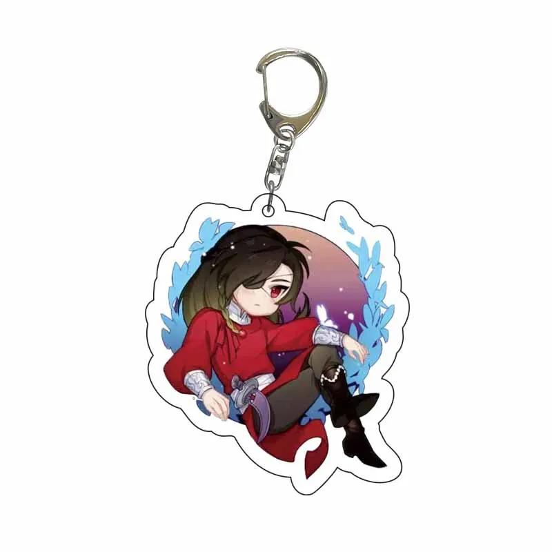 Creative Anime Tian Guan Ci Fu Acrylic Keychain Xie Lian Hua Cheng Figures Key Chains Mo Dao Zu Shi Pendant Decoration Fans