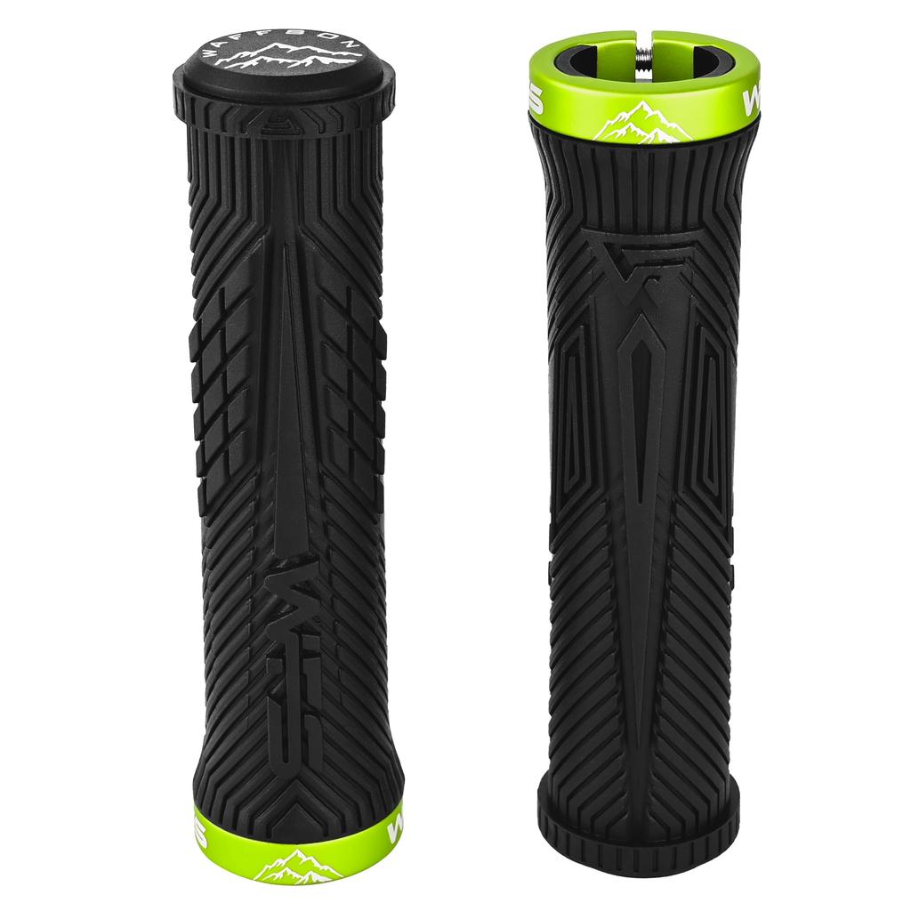 WFS Volatus Single Grips for Mountain City 33mm OD for Soft Comfortable 22mm ID Locking Handlebar Grips for 1 Black Lock-on Bikes, Road, Bike,