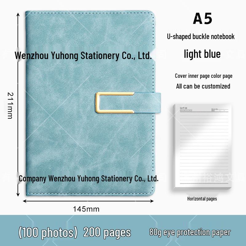 Custom Logo Business Notebook Gift Set with Buckle