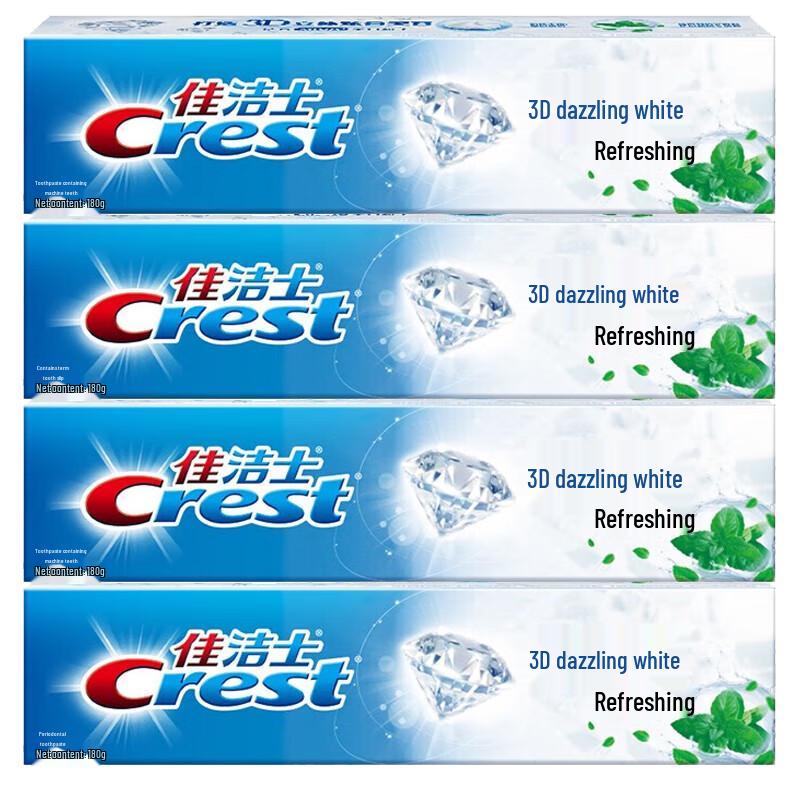 Crest 3D White Cool Fresh Toothpaste (4 x 170g)
