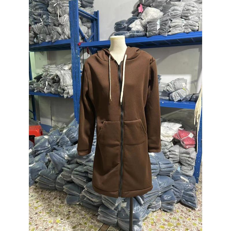 Women's Longline Hooded Sweatshirt Long Sleeve Tunic Top Casual Pullover for Fall Winter Comfortable Loungewear