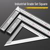 Stainless Steel 90° L-Shaped Woodworking Triangle Ruler (30mm/50mm)
