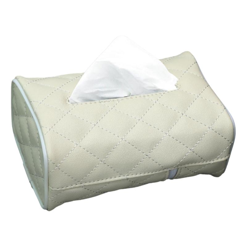 

Car Tissue Holders Standard Size PU Leather Napkin organizes for Backseat Easy Installation & Space Saving Designs
