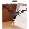 Noua Broderie Floare Perla Chiloți Masaj Lenjerie Sexy Tanga Sex Femei Crotch Deschis