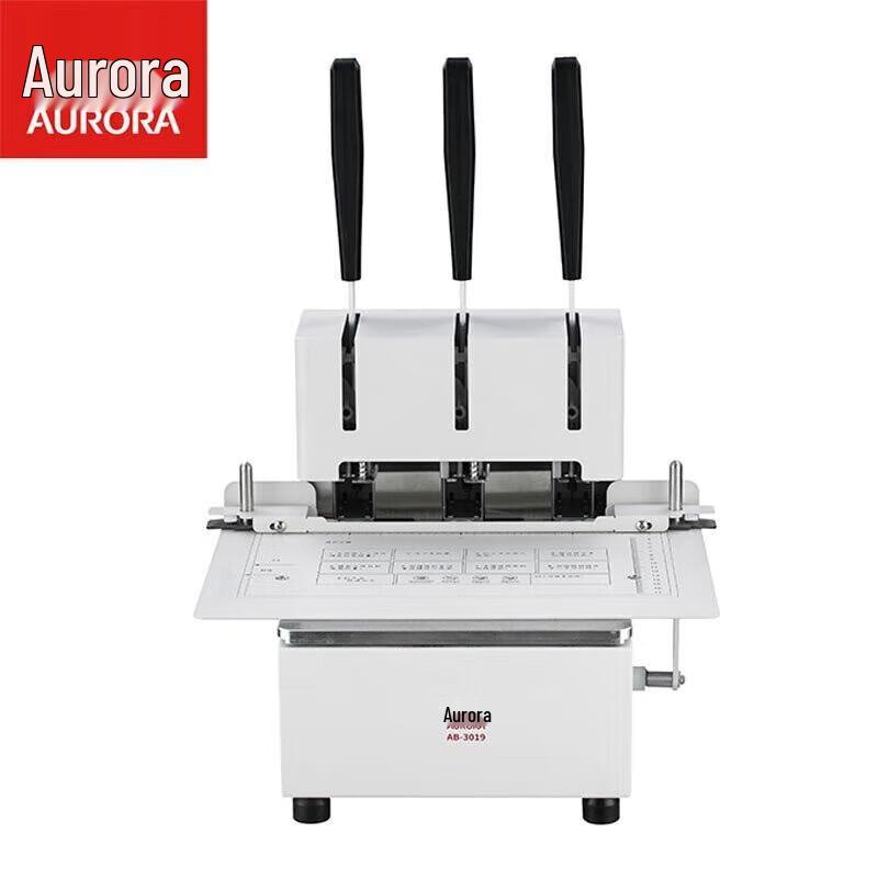 

AURORA AB-3019 Manual 3-Hole Wire Binding Machine