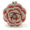 Blue Flower Diamond Multicolored Foral Evening Clutches Purse Luxury Crystal Women Metal Wedding Prom Handbags Rhinestone Bag