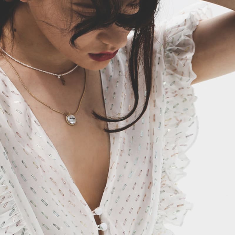 de,deer Petite Baroque Pearl Necklace [2103N003]