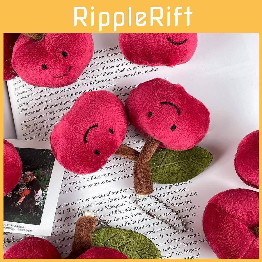 Bezaubernder Kirsch Plüsch Schlüsselanhänger Entzückende Fruchtdoll für Rucksackdekoration