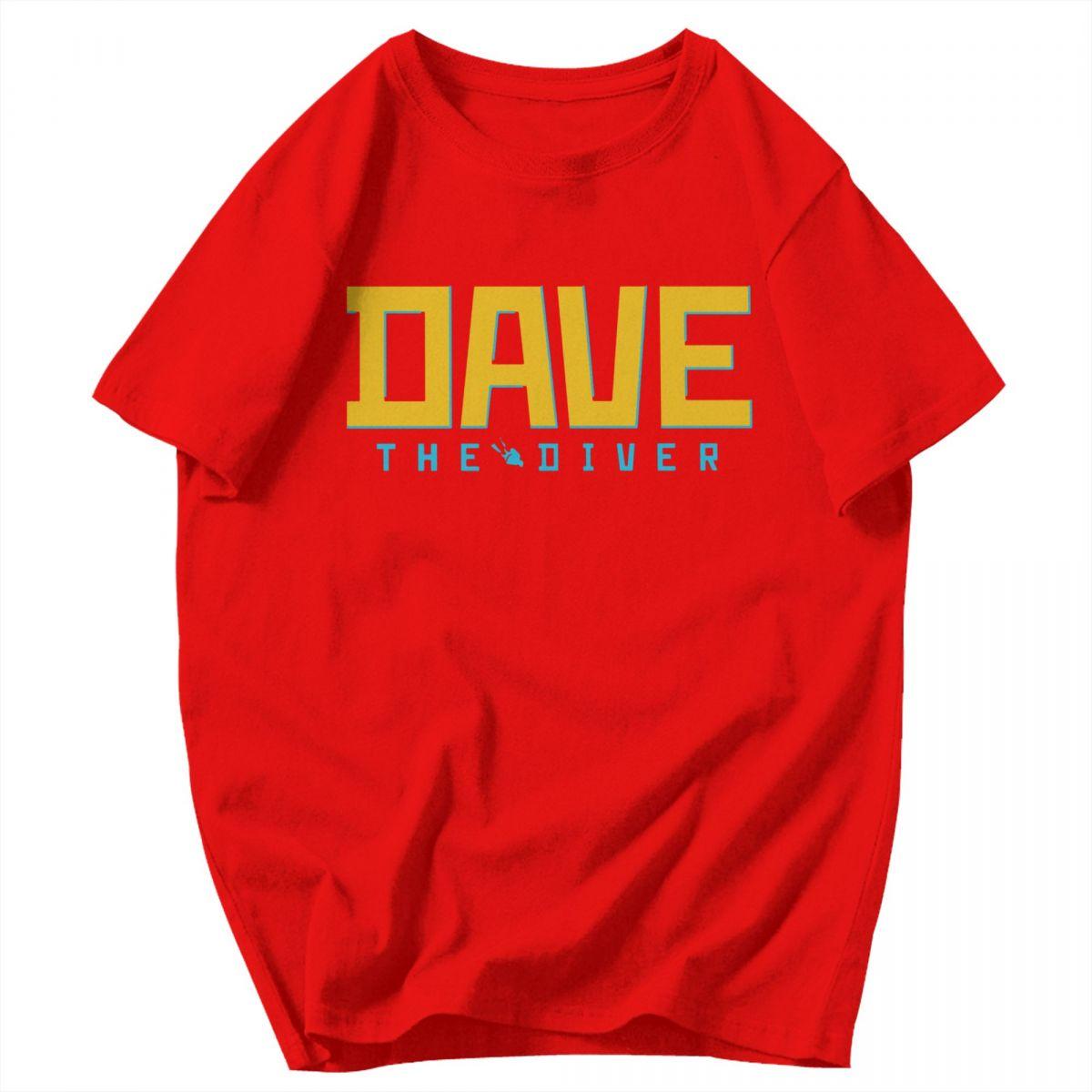 Men T Shirt Dave The Diver Logo Unique Y2K Graphic Customized Unisex Tops T Shirts S