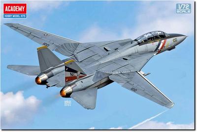 Academy American Super Tomcat Bounty Hunters Plastic Model Assembly Kit 12590 1/72 F-14D VF-2 (Airplane)