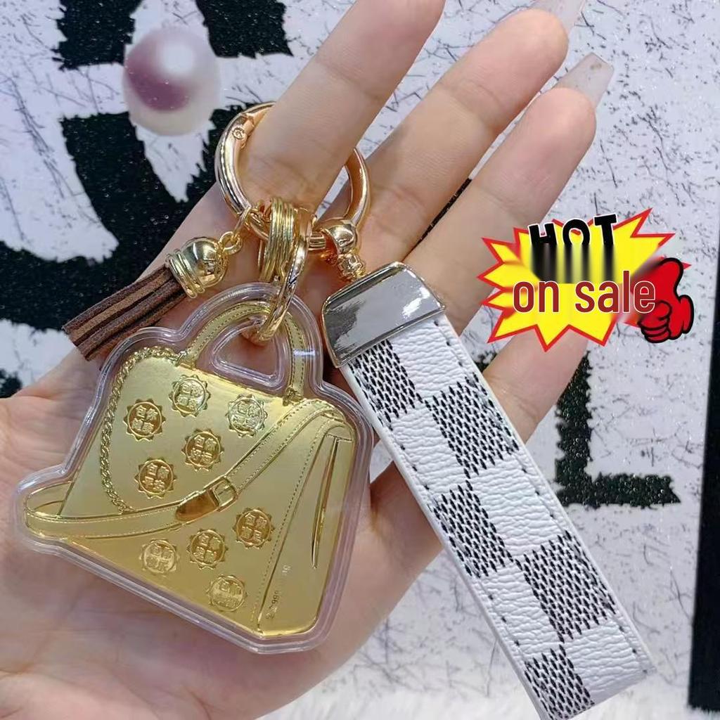 Gold-Plated Keychain & Good Luck Charm - Phone Lanyard & Car Ornament Gift for Bestie or Girlfriend