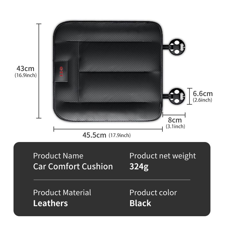 VFHJQ1 Car Seat Comfort Cushion Premium Leather Auto Seat Support Pad For Volkswagen VW Jetta Golf4 5 6 Beetle CC B5 B6 B7 EOS GTI MK2
