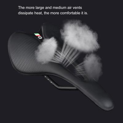 Selle de vélo Amortissante Haute Élasticité Accessoire VTT Vélo de Route Selle Rembourrée pour la Course