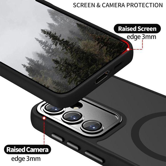 Coque de Protection - BOOLING - Samsung Galaxy A17 4G/5G - Antichoc - Anneau Magnétique - Noir
