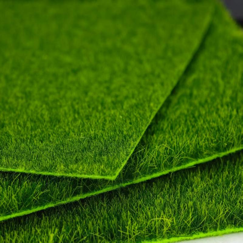 1/2Pcs Diy Project Model Scene Railway Layout Accessories 15/30Cm Square Grass Mat 3Mm 5Mm 8Mm Thick Artificial Lawn Carpet