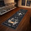 Airplane Runway Rug Kids Aviation Play Mat Non-Slip Living Room Cotton Base Bedroom Home Decoration Carpets