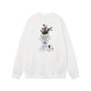 Unisex Oversized Cotton Crewneck Sweatshirt With Letter Dice Print Fall Youth Streetwear