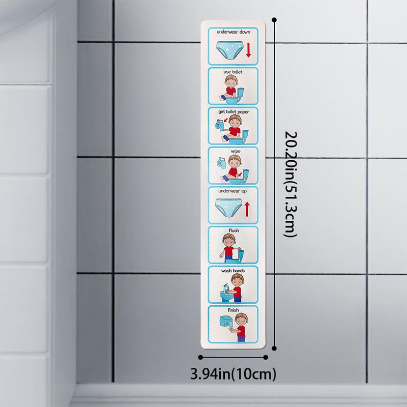 Toilet Training Chart Life Skills Toilet Training Visual Planner Teach Your Child To Use The Toilet Kids Toilet Learning Guide