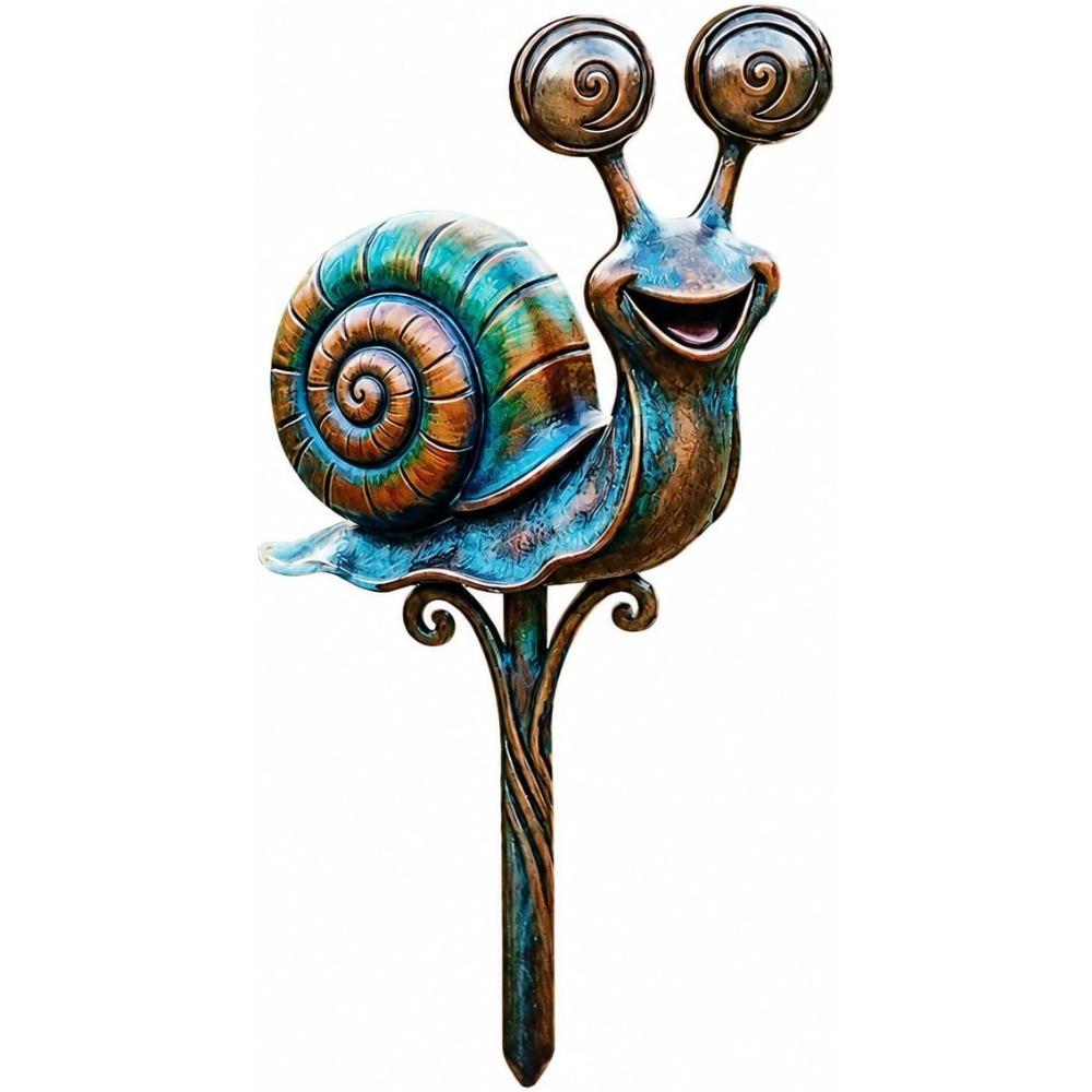 Whimsical Carnivorous Plant Garden Decor, Metal Flower Stakes for Outdoor Patio, Porch, Yard & Planter Accents (E)
