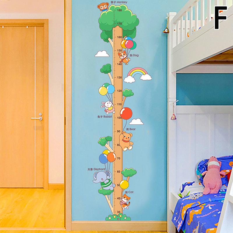 Cartoon Animals Height Measure Wall Sticker Dinosaur Panda Wall Sticker For Kids Room Nursery Child Growth Ruler Growth Chart