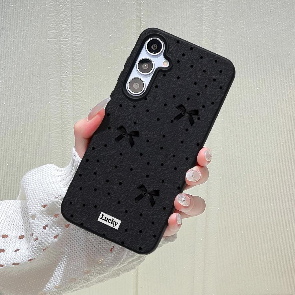 INS Strik Telefoonhoesje Voor Samsung Galaxy A56 5G A16 A17 A55 A36 A53 A35 A06 A07 A26 A34 A05S S25 Ultra S24 FE S23 Leren Cover Galaxy A26