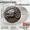 Retro Metalowy Znak Motocyklowy 8 Calowy, Brytyjski Motocykl Wyścigowy Wytrzymała Aluminiowa Tablica Ścienna do Garażu Baru Jaskini Mężczyzny