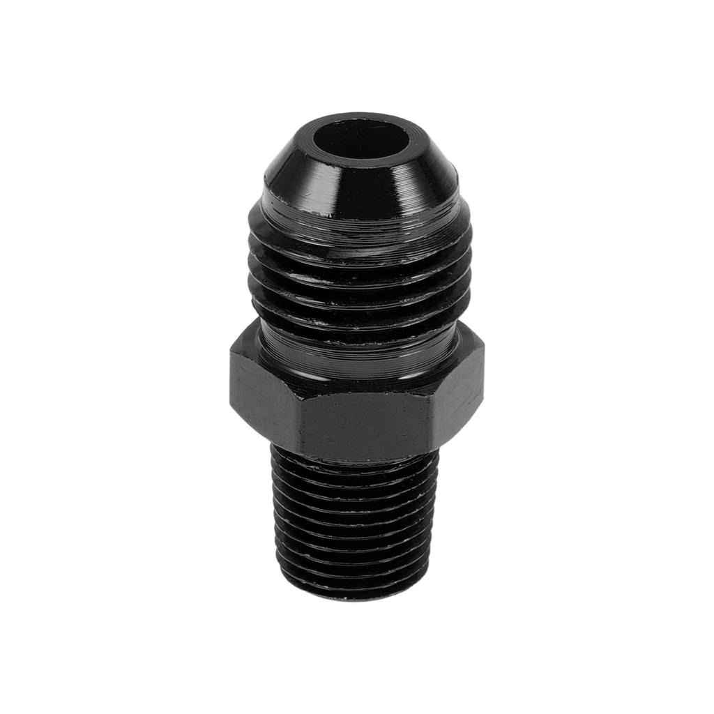 A ABSOPRO Female Flare Reducer Hose Fitting Adapter TF AN6 1/8 NPT Fuel Line Connector Aluminum Black