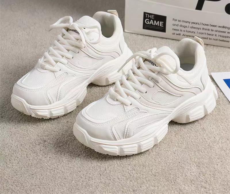 Platform running sneakers women's spring and autumn new student casual shoes fashion white shoes