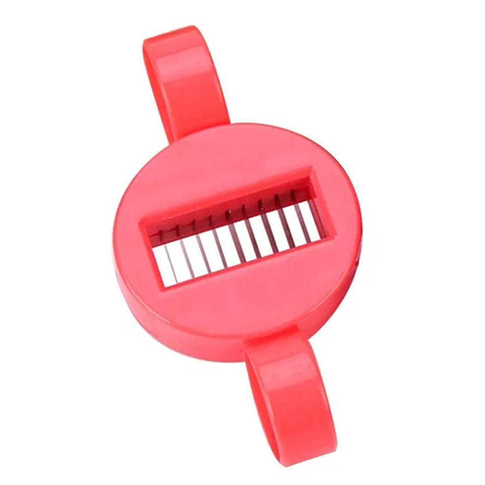 

Нарезки для бобовых, многофункциональный инструмент для измельчения, измельчитель зеленого лука, измельчитель овощей, резак-шалот для домашних ресторанов, кухонный гаджет S красный