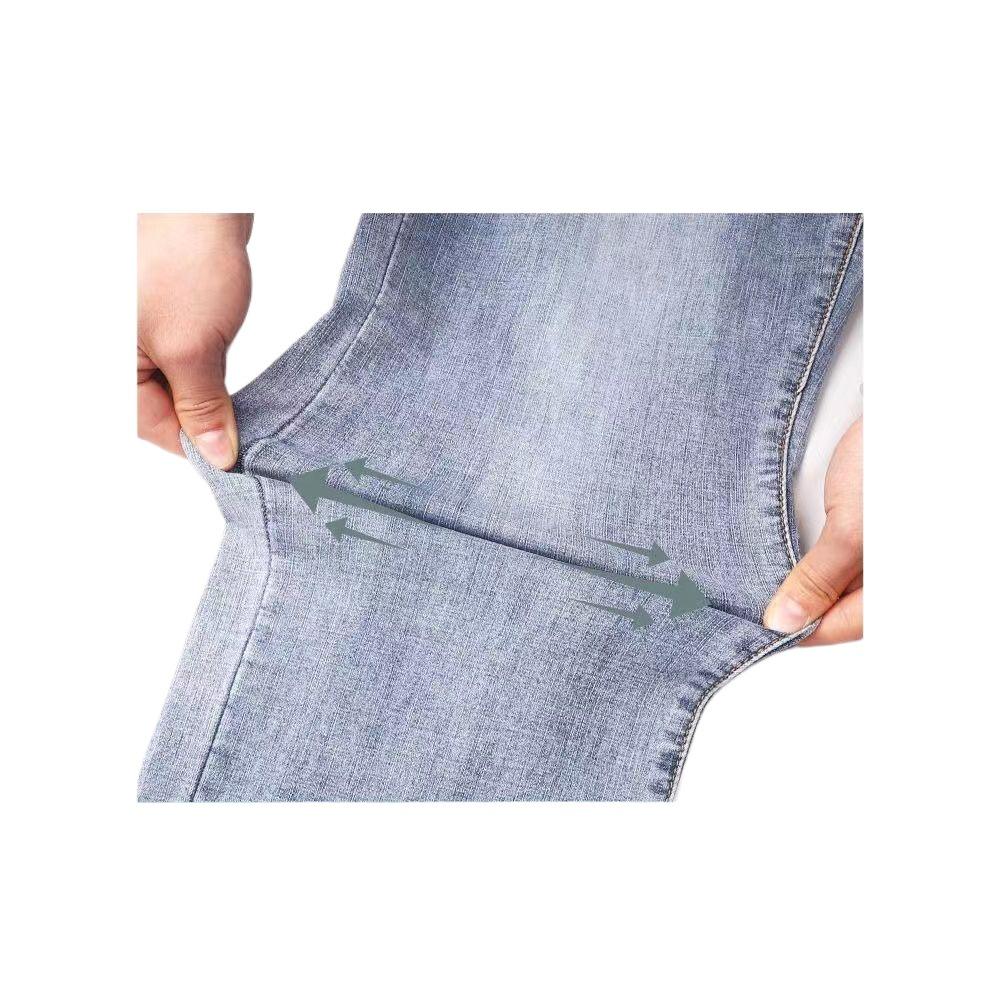 Women's High-Waisted Straight Leg Jeans: Slimming, Body-Shaping, for Petite Frames; Loose, Long-Leg Look, Cropped Student Style.