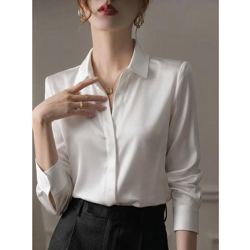 Women's Mulberry Silk Lapel Shirt