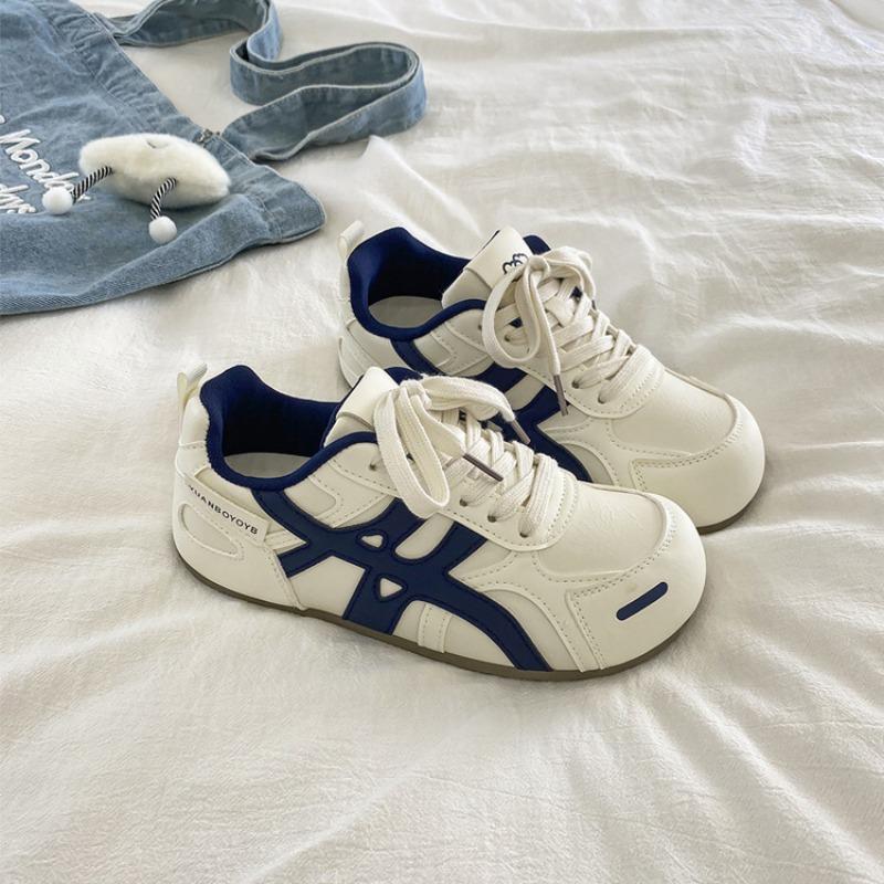 

Soft-soled casual shoes women s autumn new color matching versatile sports board shoes little white shoes 40 синій