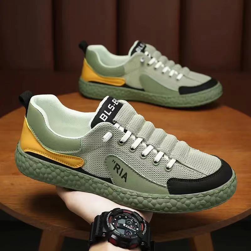 Summer 2024 hot-selling trend color matching mesh breathable fashion casual all-match ins college style sports shoes board shoes