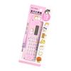 Small Calculator Stylish Cute Ruler Portable Acrylic Material Silicone Keys External Battery Calculation Tool Pink