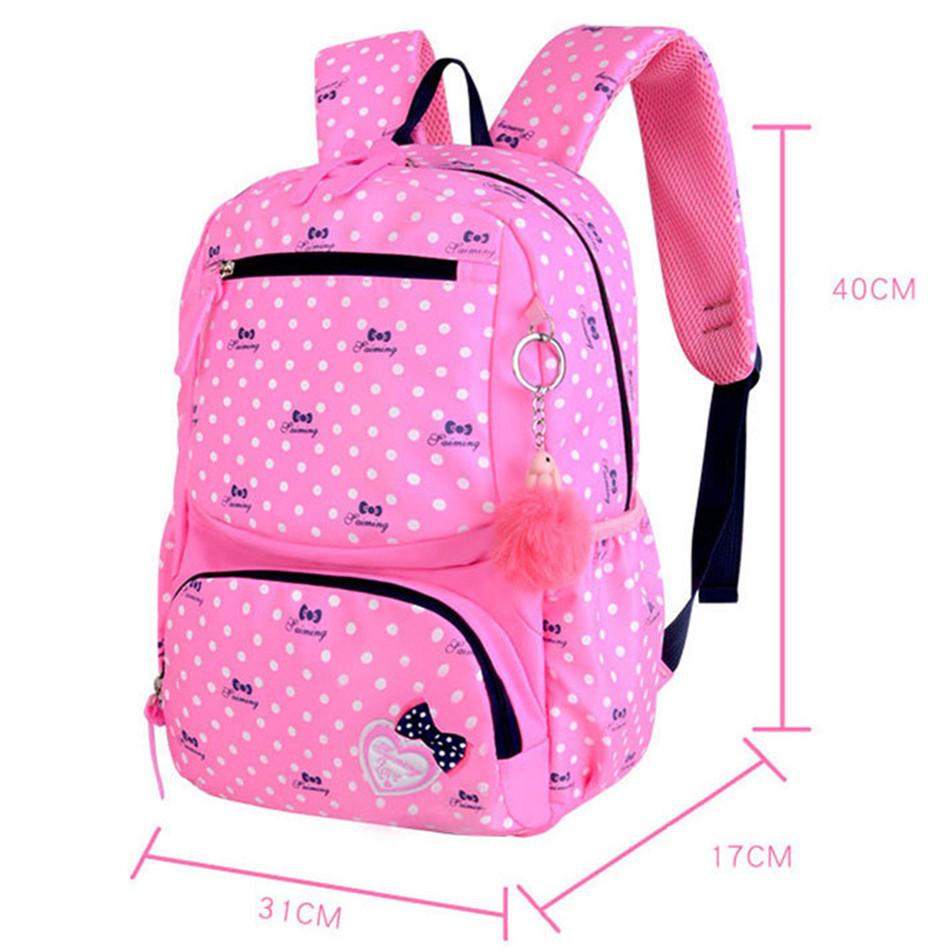 3pcs/set School Bag Backpacks Schoolbag Fashion Kids Lovely Backpack for Children Girls Bag Student