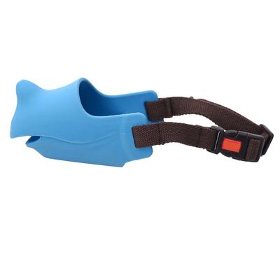 Dog Silicone Mouth Cover Bite and Bark Prevention Breathable Adjustable Dog Muzzle for Dogs
