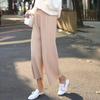 Women's High-Waist Wide-Leg Plaid Pants - Summer Ice Silk, Slimming, Casual, Floor-Length