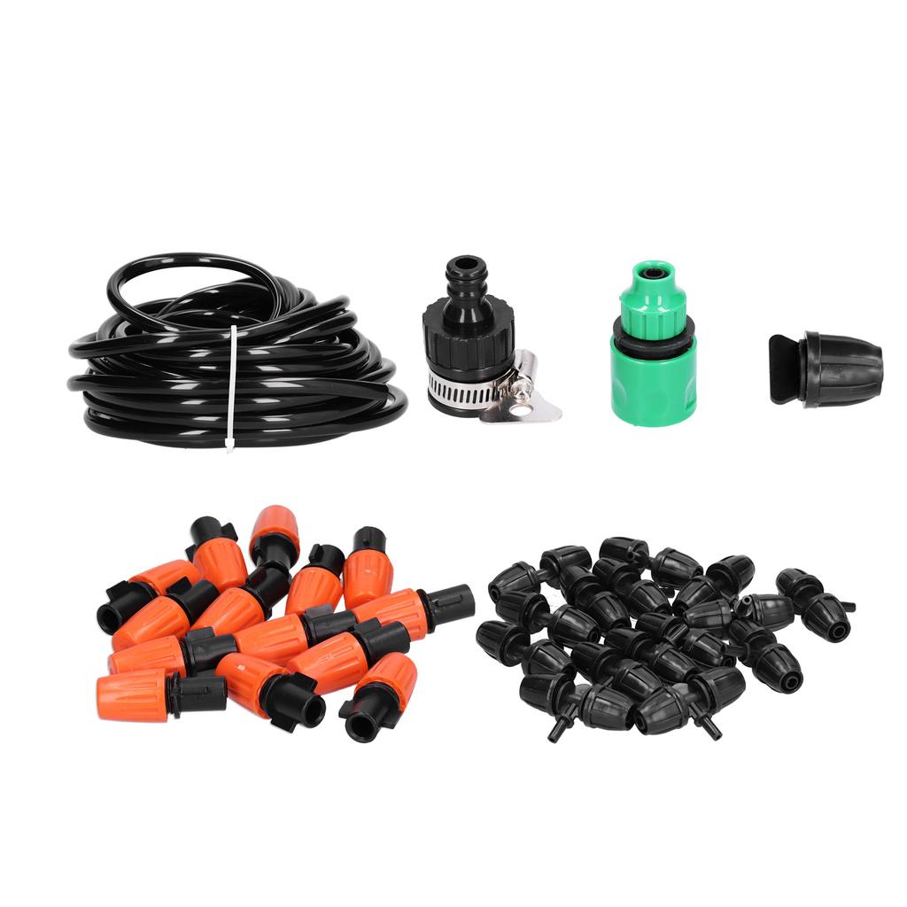 Automatic Watering System Atomizing Mist Sprinkler Nozzles 8 11 Hose Set for Garden Lawn Patio