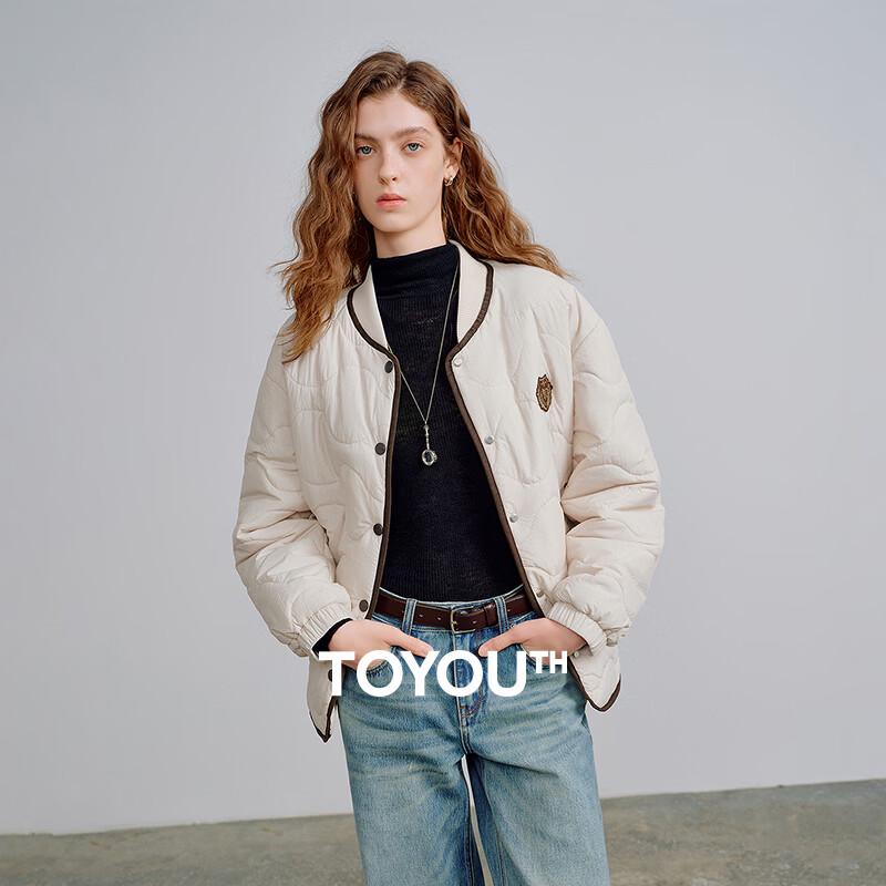 Chuyu Women s Lightweight Warm Baseball Jacket with Academy Badge M