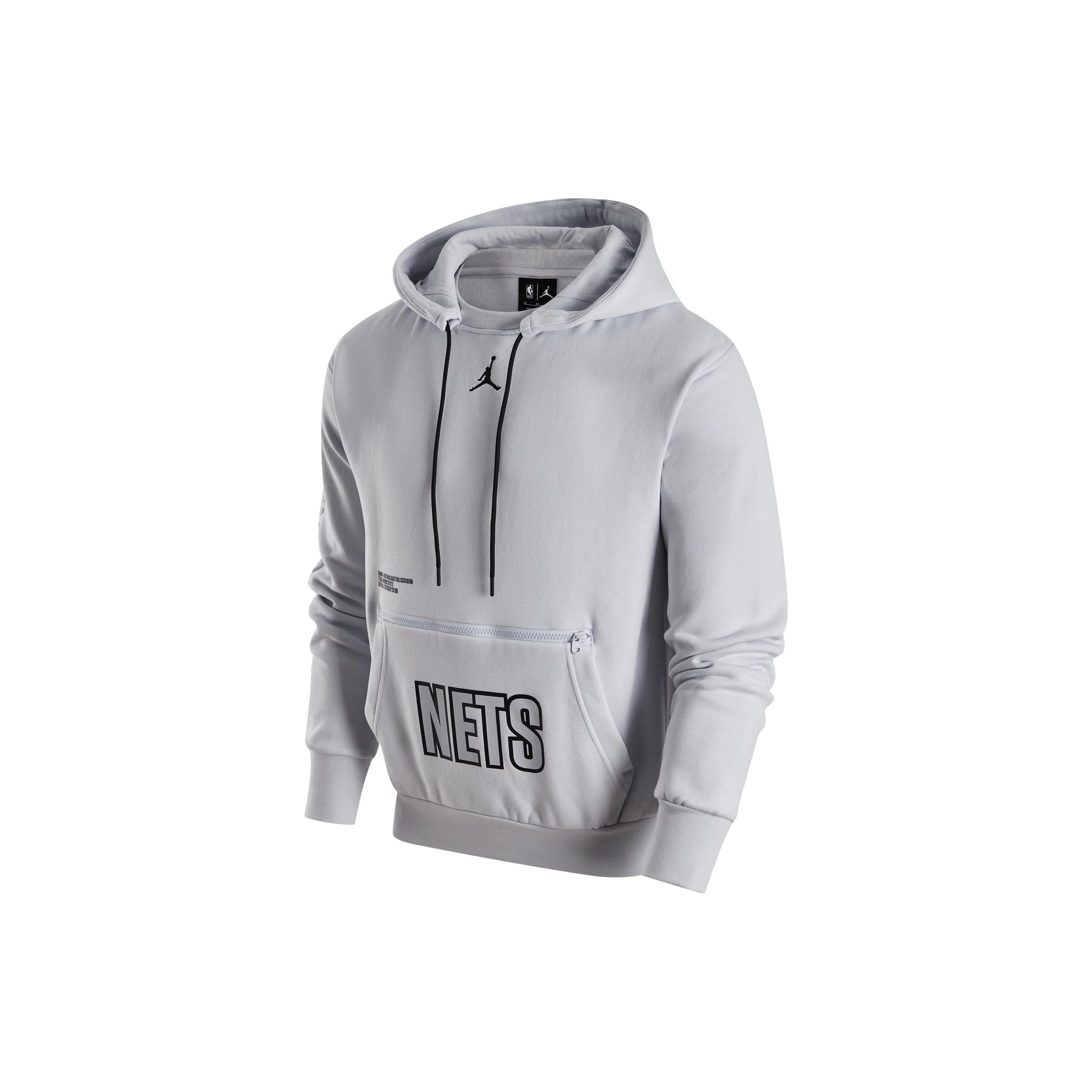 Худи Air Jordan NBA Brooklyn Nets Серое DR7008-043 M