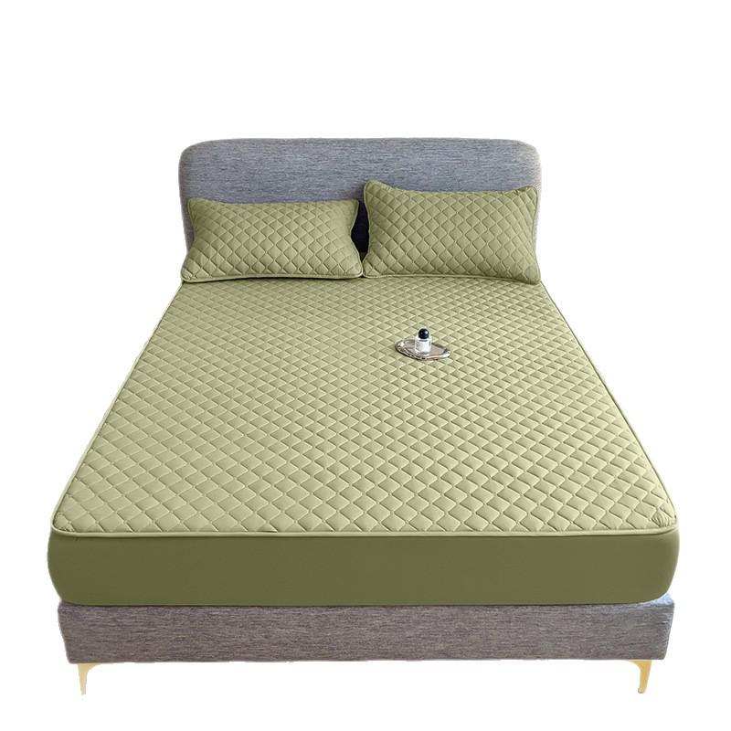 Düz Renk Kapitone Fitted Çarşaf: Toz Geçirmez, Leke Tutmaz, Yıkanabilir Yatak Koruyucu