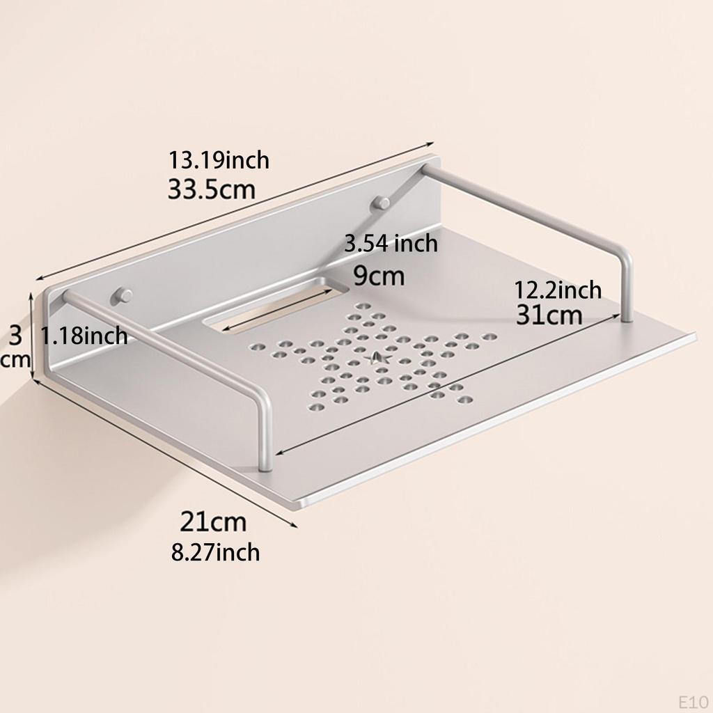 Hanging Shelf for Wall Mount DVD Player Game Storage