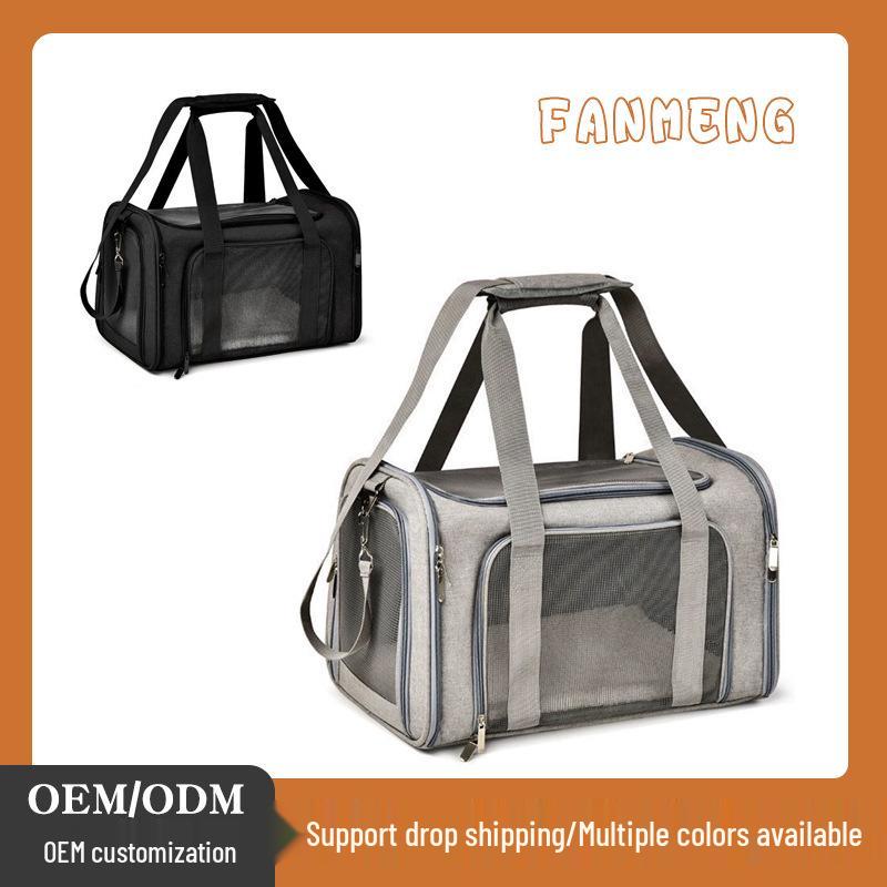 Portable Large Capacity Breathable Pet Carrier Handbag for Cats and Dogs