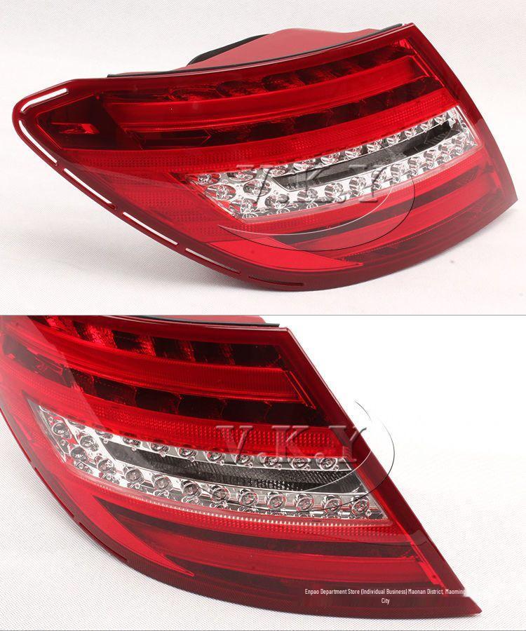 Compatible with Mercedes-Benz C-Class W204 Taillight (2011-2013) Models: C180, C200, C260, C300 Rear Taillight Assembly.