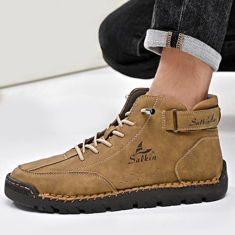 Leather Shoes Casual Sneakers Men Shoes Driving Comfortable Split Leather Shoes Men Loafers Moccasins Tooling Shoes