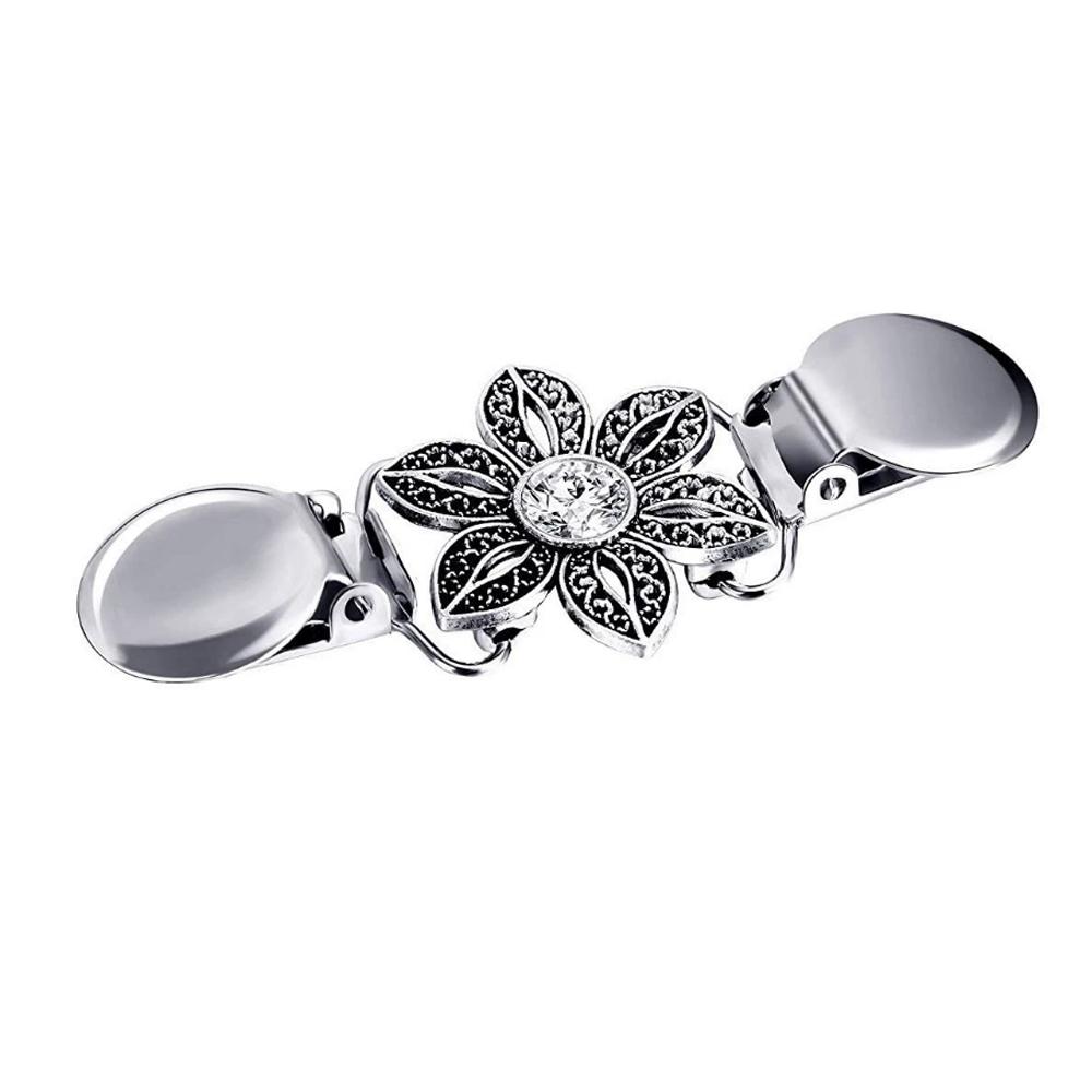 1/4PCS Classic Brooches Cardigan Clip Multi Styles For Choose Perfect Sweater/ Shawl/ Shirt Decor For Women Official Attire