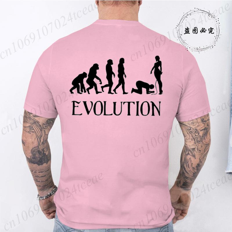 T-Shirts for Men Women Summer Fashion Loose Tee Shirt Clothes O Neck Short Sleeve T Shirt Clothing Funny BDSM Evolution T-Shirts