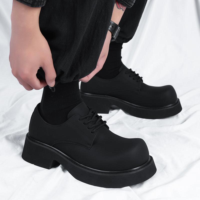 Fashion Derby Thick soled Men's Shoes Classic and versatile design styles Leisure Business Outdoor Party Daily office youth trend shoes