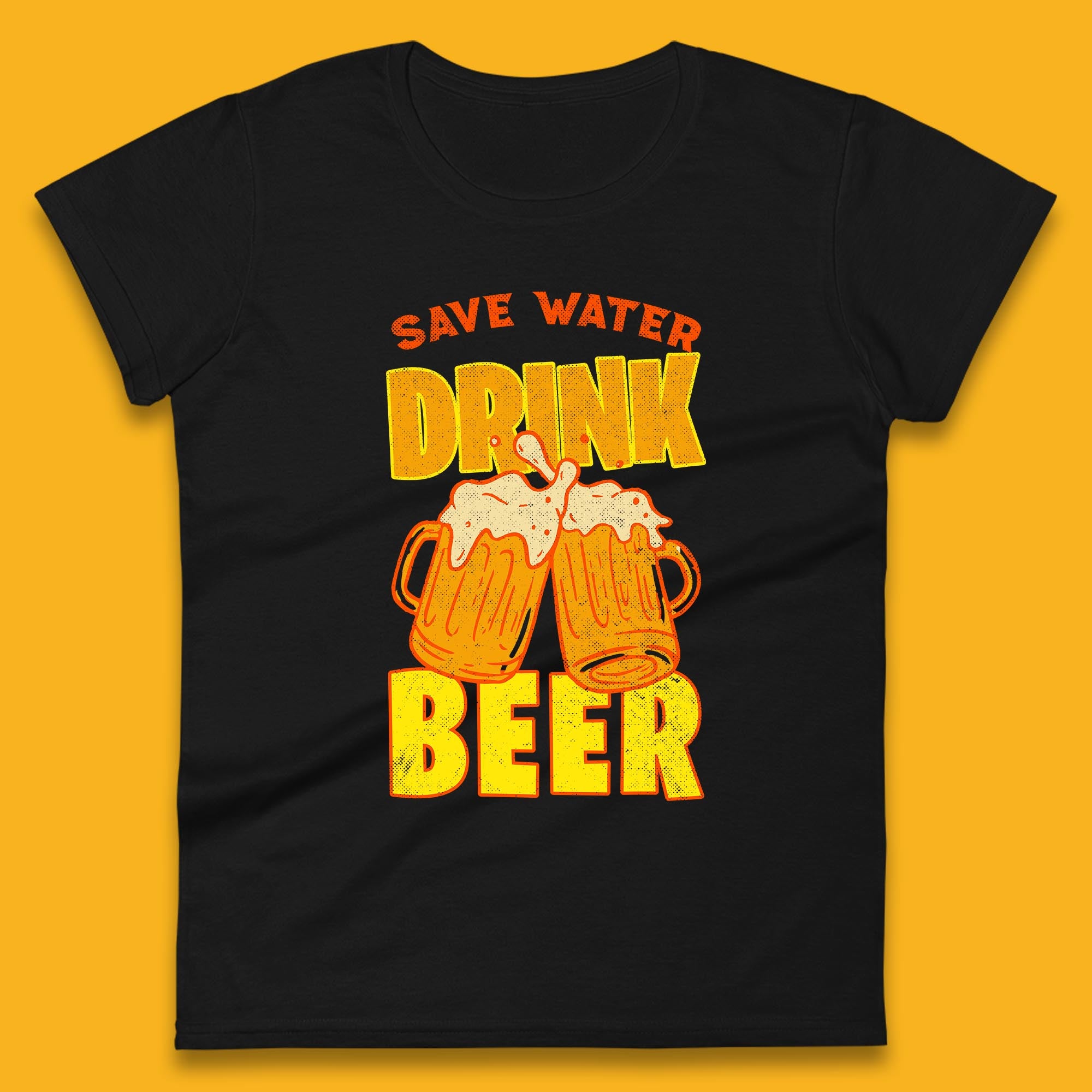 Save Water Drink Beer Day Drinking Beer Saying Beer Quote Funny Alcoholism Beer Lover Womens Tee T Shirt Mens Tops Unisex Top 3XL