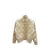 High Neck Solid Color Knitted Cardigan - Early Autumn Edition